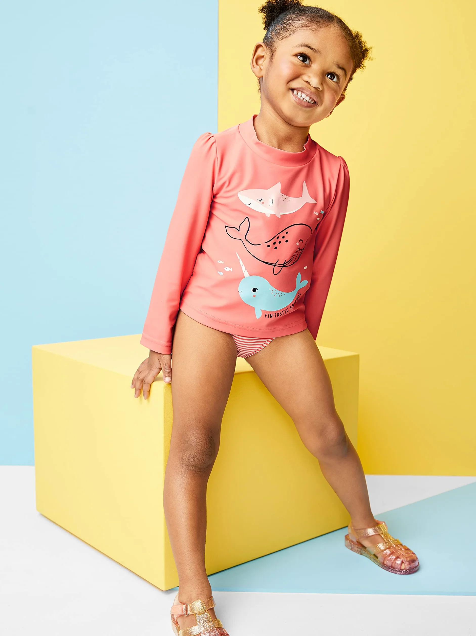 Simple Joys by Carter's Infant-And-Toddler-Sun-Protective-Swimwear Unisex-Bambini e Ragazzi
