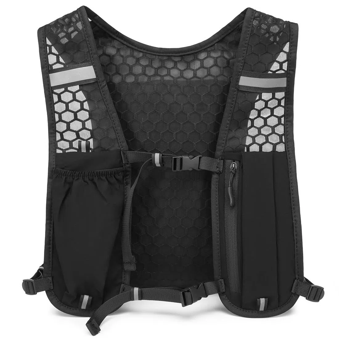 Gilet da corsa per donna e uomo, cinturini pettorali regolabili, gilet running uomo, traspirante e riflettente, zaino gilet da corsa, Running Vest