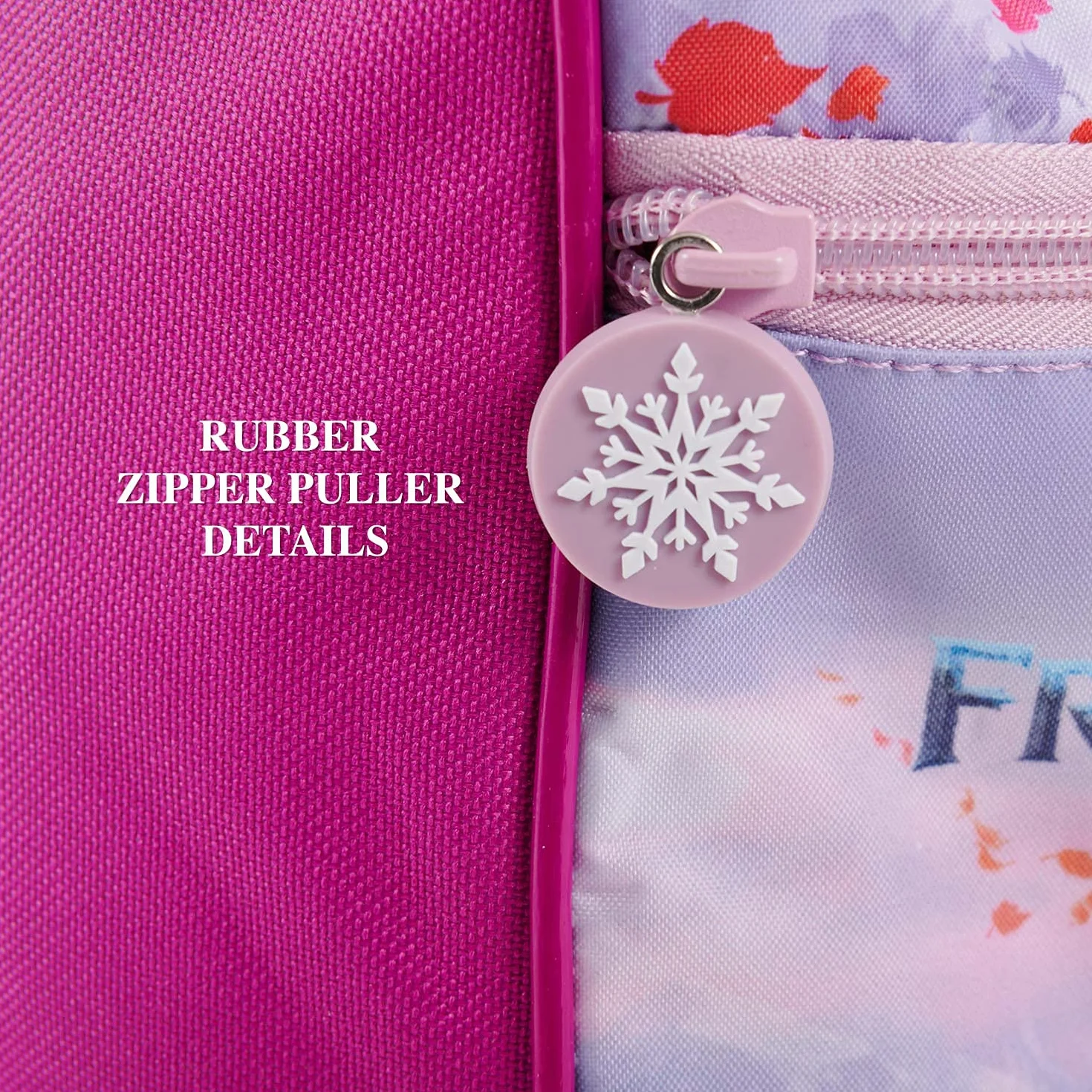 Borsa Sport Bambina con Stampa Principesse Anna Elsa Olaf - Sacca Sportiva Bimba Disney Frozen 2 con Tracolla - Borsone Palestra Rosa e Lilla per Bambine Tempo Libero e Viaggi - 35x22.5x15 - Perletti