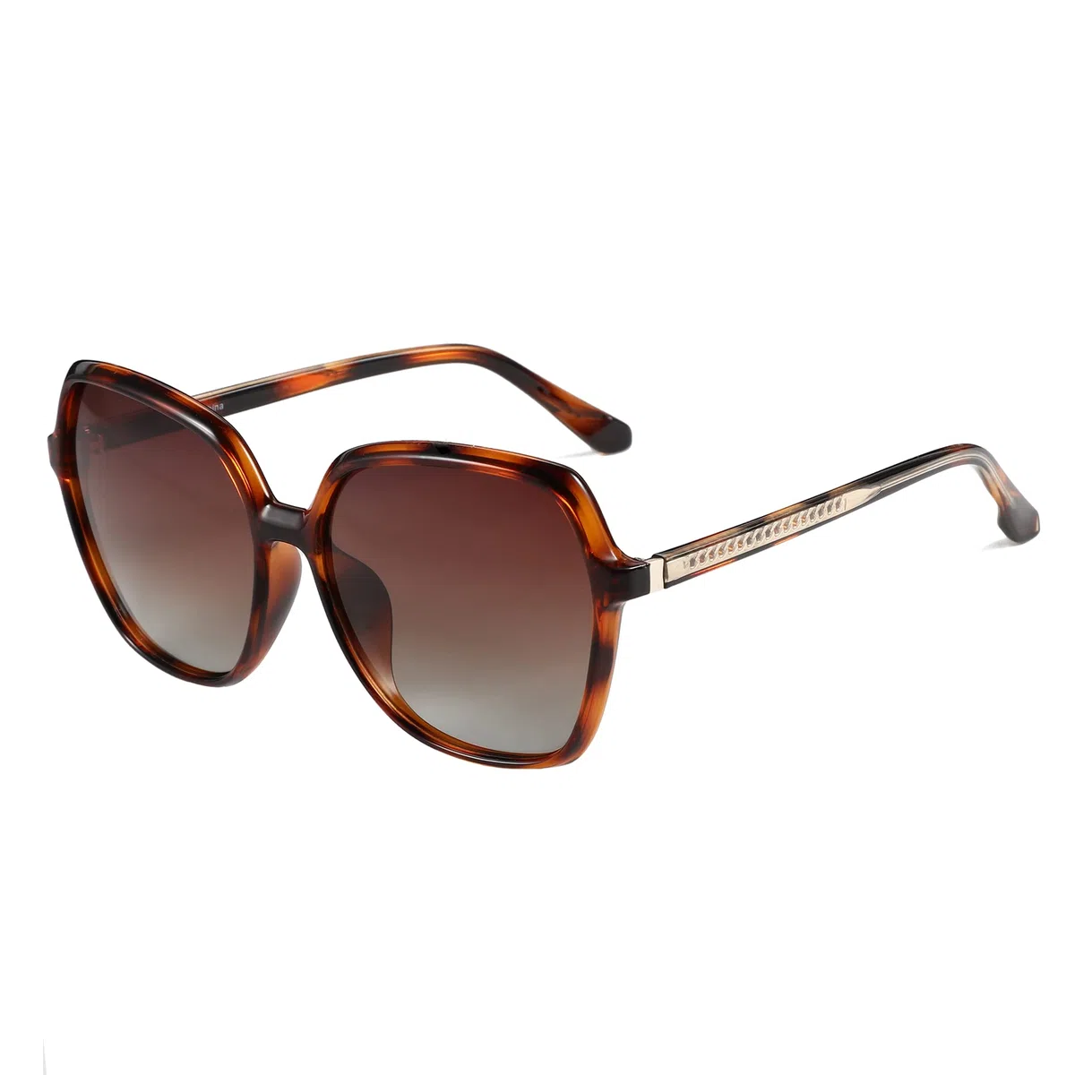 ZENOTTIC Occhiali da Sole Polarizzati Retro Donna Formato Oversize Quadrato Protezione UV400 Occhiali alla Moda per Viaggi Feste