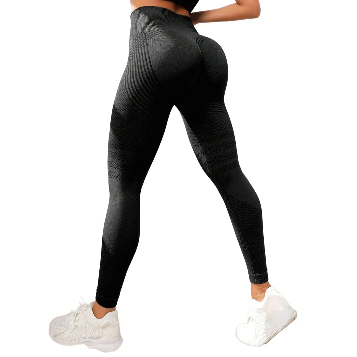 Fittabella Leggins 3D Anticellulite Donna, Fitta Bella Sculpture Leggings, Leggings Compressone Graduata Pantaloni Sportivi a Vita Alta per Fitness e Yoga