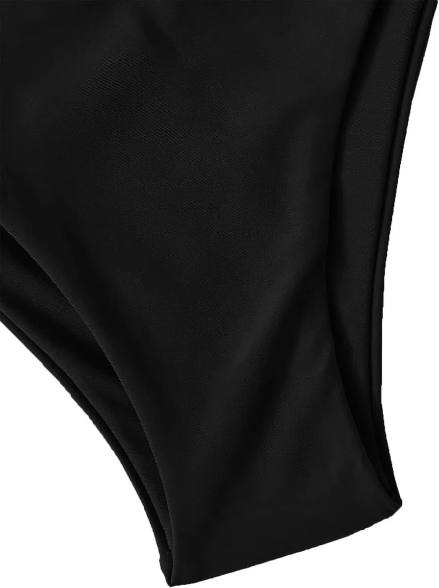 Aretas Bikini da donna, set da due pezzi, con allacciatura al collo, triangolo, sexy, perizoma