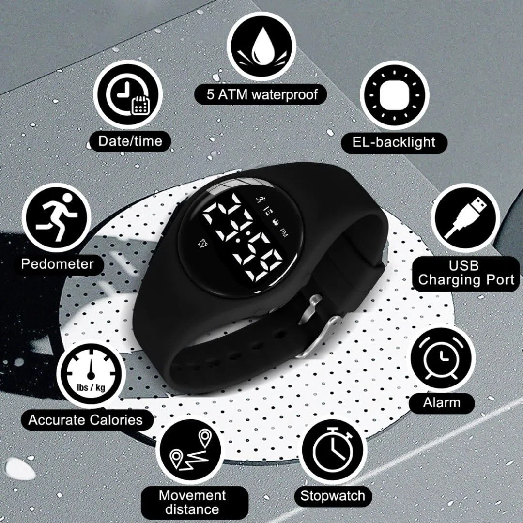 BEN NEVIS Orologio Bambini, Orologio da Polso Sportivo Digitale con Sveglia, Calorie, Contapassi,Regalo di Compleanno per Ragazzi e Ragazze 6-15 Anni
