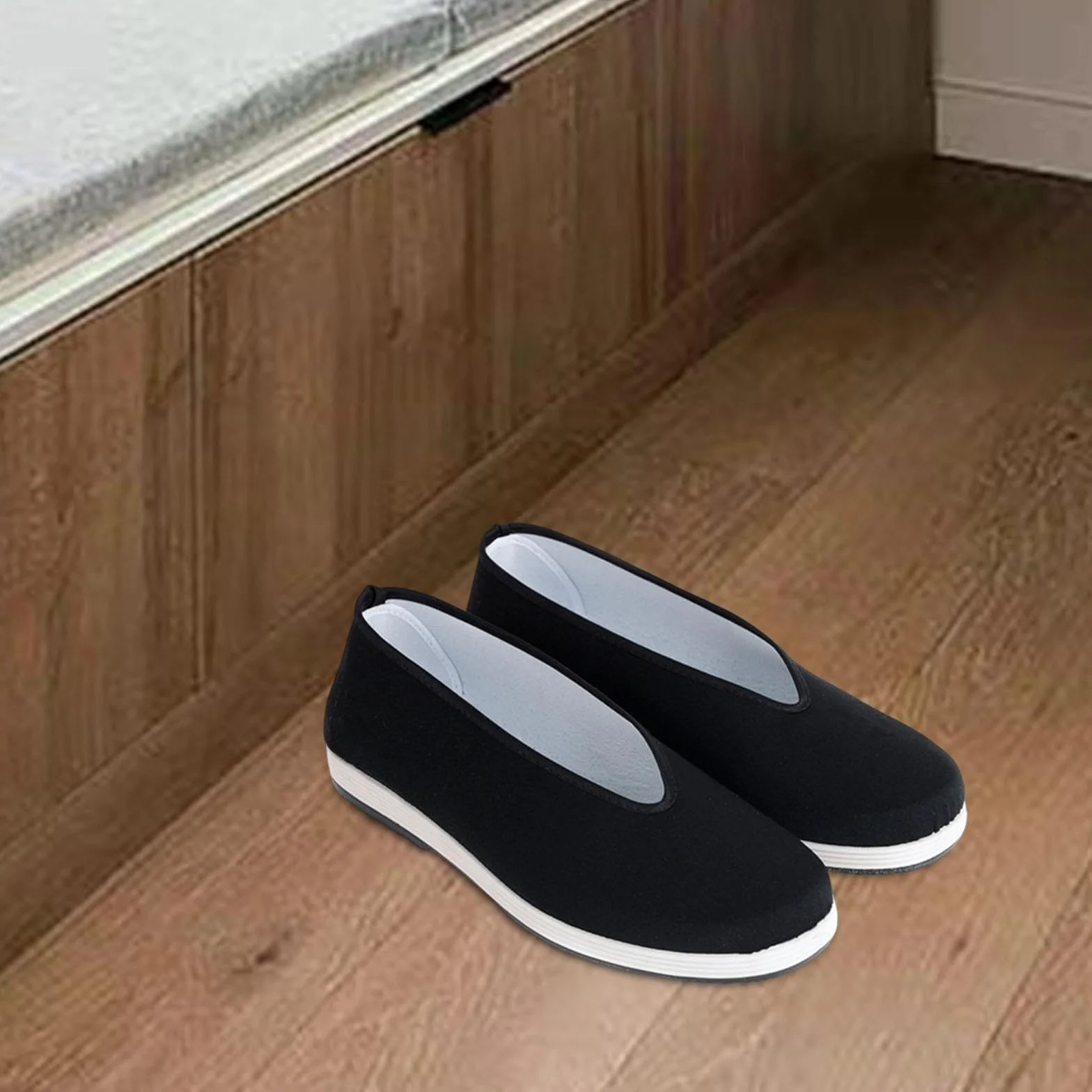 Amagogo Scarpe Kung Fu Scarpe di tela Suola in gomma antiscivolo per uomo e donna, Scarpe tradizionali cinesi traspiranti Scarpe per arti marziali