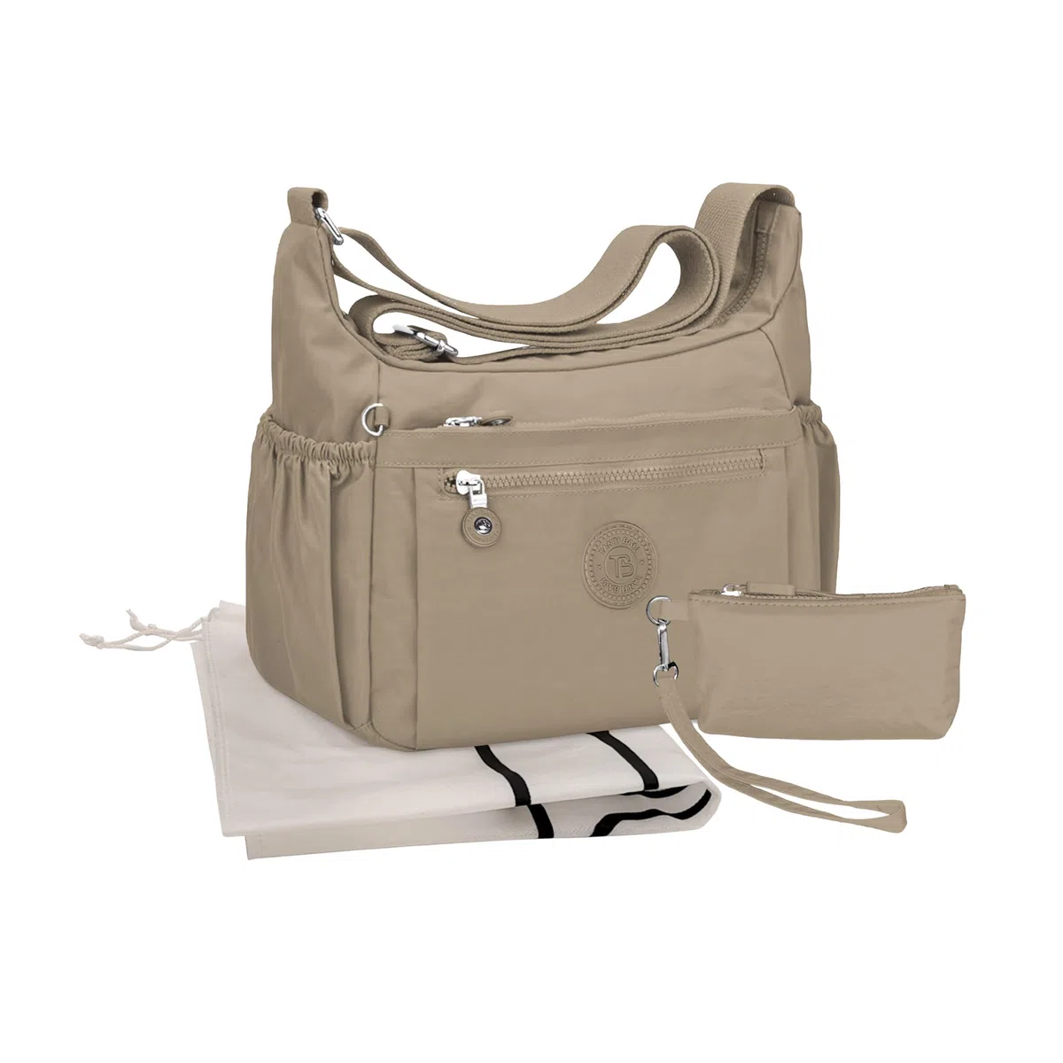 Tanti Baci Borsa a Tracolla Donna Impermeabile, Borsa a Spalla Grande, Multitasche con Tracolla Regolabile e Gancio Portachiavi Interno, Crossbody Leggera per Lavoro, Viaggio e Shopping