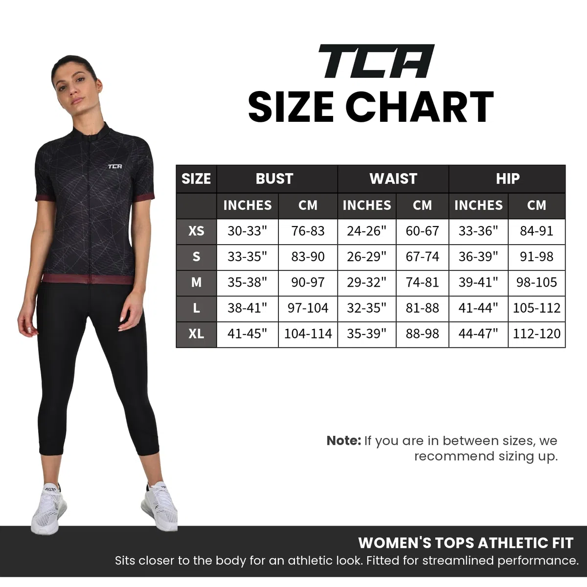 TCA Maglia da Ciclismo da Donna Maglia Leggera a Maniche Corte per Bicicletta – Fit Atletico con 3 Tasche Posteriori per Ciclismo