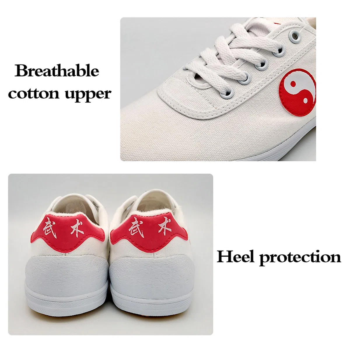 Tai Chi Scarpe,Kung Fu Scarpe,Scarpe Arti Marziali,Scarpe Taekwondo,Scarpe da Karate,Unisex,Uomo e Donna,Traspirante,Tela,Morbido,Leggere,per Meditazione e Qigong,Cinese Wushu Yoga