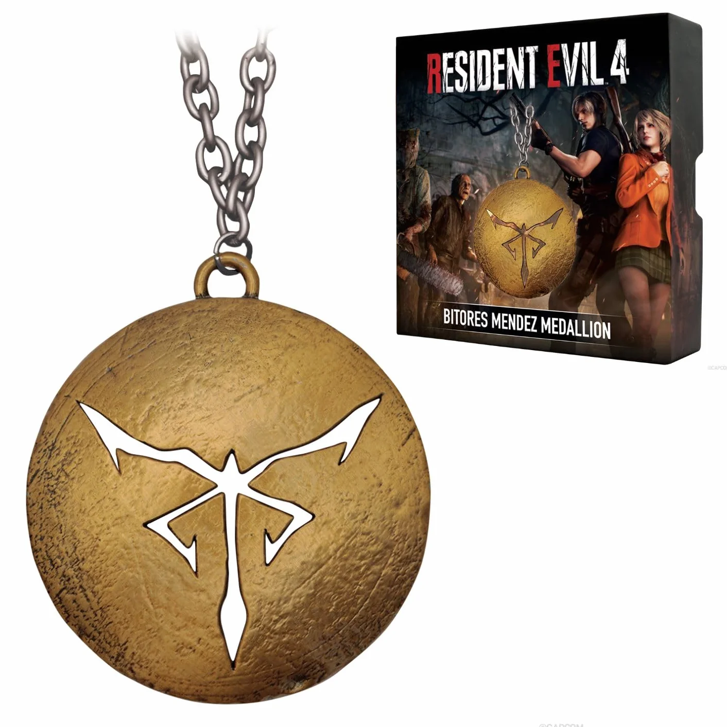 FaNaTtik Resident Evil 4 Bitores Mendez - Medaglione di metallo da collezione con catena