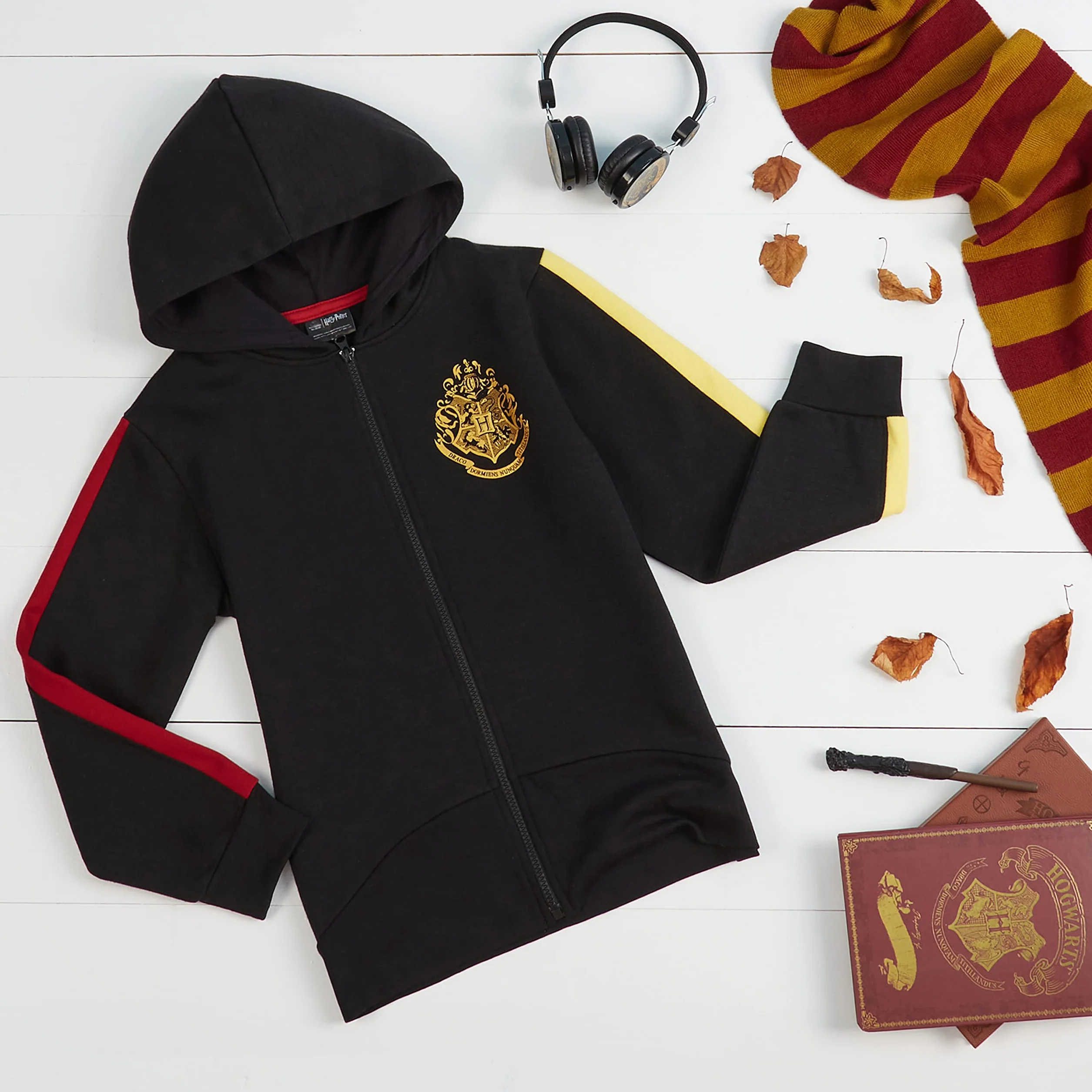Harry Potter Felpa Cappuccio Bambina, Morbido Hogwarts Zip Felpe con Cappuccio