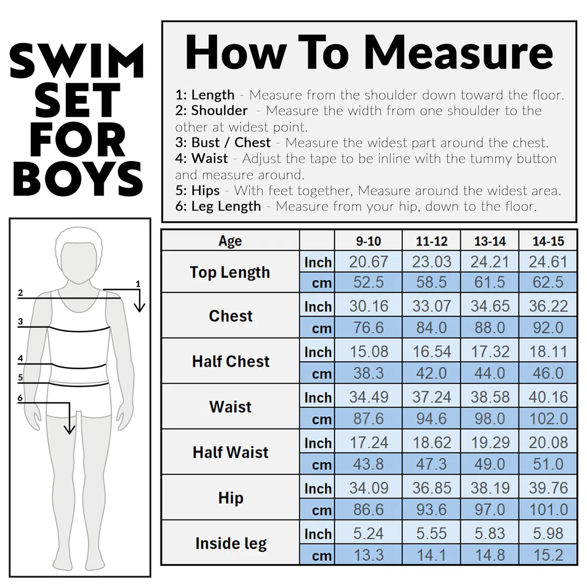 Get Trend Costume Piscina Bambino Adolescenti 2 Pz Costumi da Bagno e Rash Vest per Vacanza Spiaggia Mare Regalo Ragazzo
