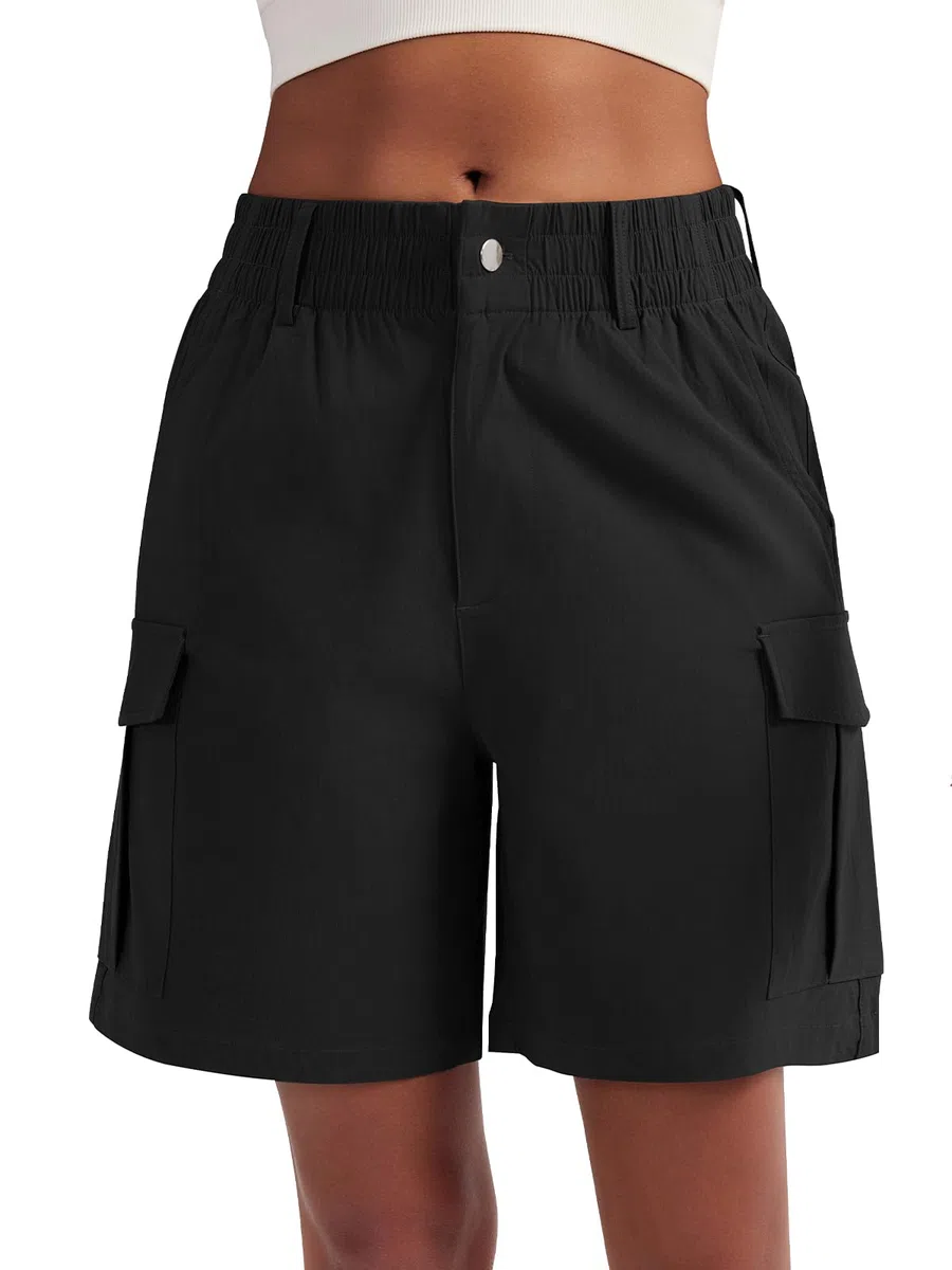 VUTRU Bermuda da donna, pantaloncini sportivi corti, estivi, da donna, eleganti, perfetti per trekking, outdoor, hiking, running
