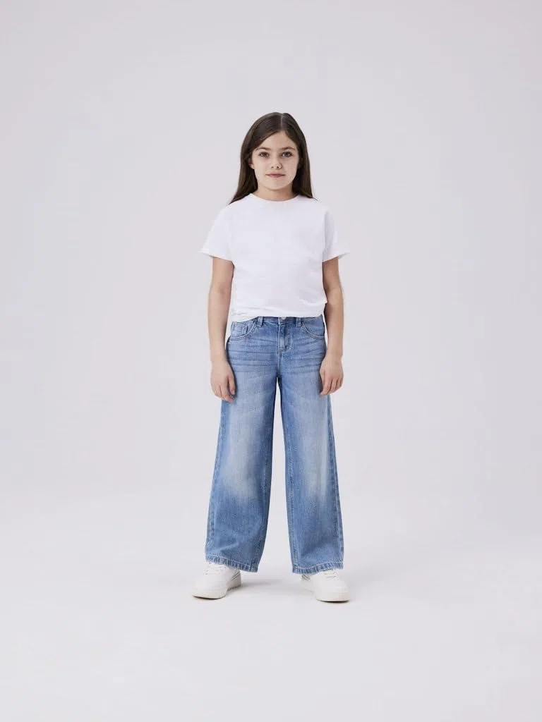 NAME IT - Nkfrose Wide Jeans 5529-be Noos, Nkfrose Wide Jeans 5529-Be Noos Bambine e Ragazze