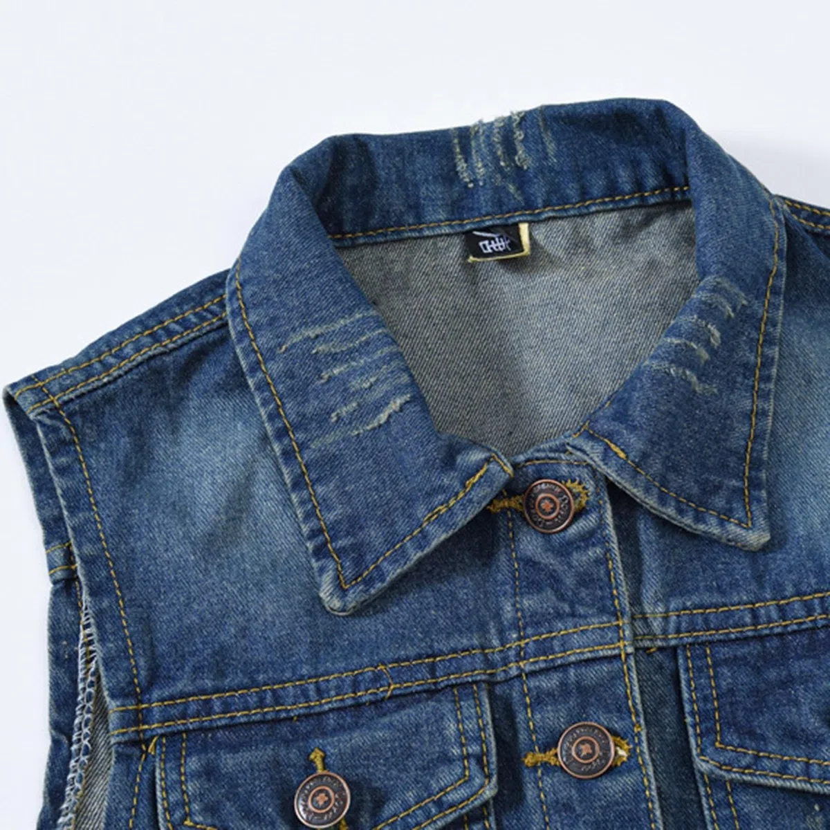 Gilet in denim da donna, gilet da cowboy, tinta unita, senza maniche, taglie forti, leggera, primaverile, autunno, bottoni, gilet aperto sul davanti, cappotti, capispalla chic loungewear UK