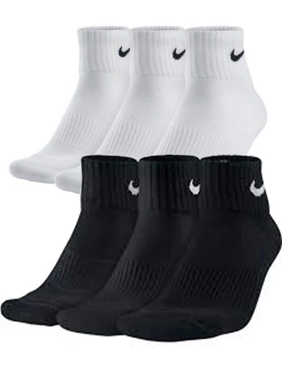 Nike Everyday Cushioned Crew - Calzini da allenamento da uomo, 6 paia, 42-46