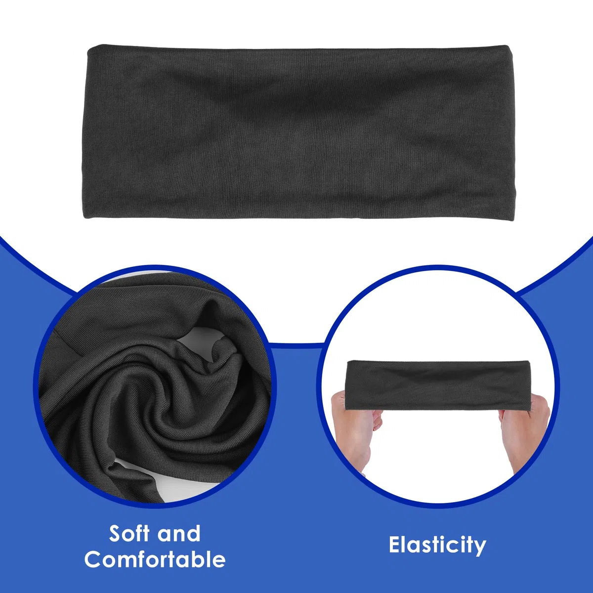 Dimeho 3 fasce per capelli sportive per bambini, per ragazzi e ragazze, elastiche, morbide, traspiranti, assorbono il sudore, per calcio, basket, corsa, tennis