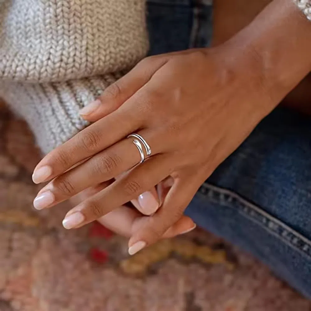 Anello da Donna A Mia Moglie in Argento Sterling 925 Regalo Anniversario d'amore per Moglie Regali Matrimonio - Dimensione Regolabile Anelli - Cofanetto incluso
