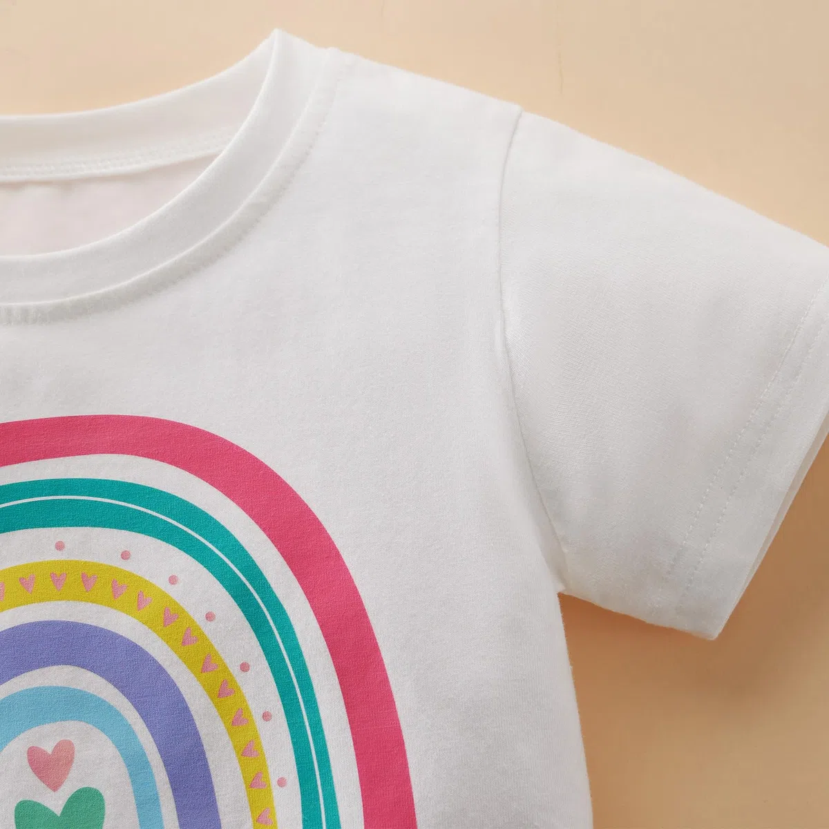 Famiglia Corrispondenza T Shirts Pagliaccetto per Grande Sorella e Sorellina, Estate Stampa Cotone Manica Corta T-shirt Pagliaccetto Tuta Tuta Tuta Un Pezzi Vestiti