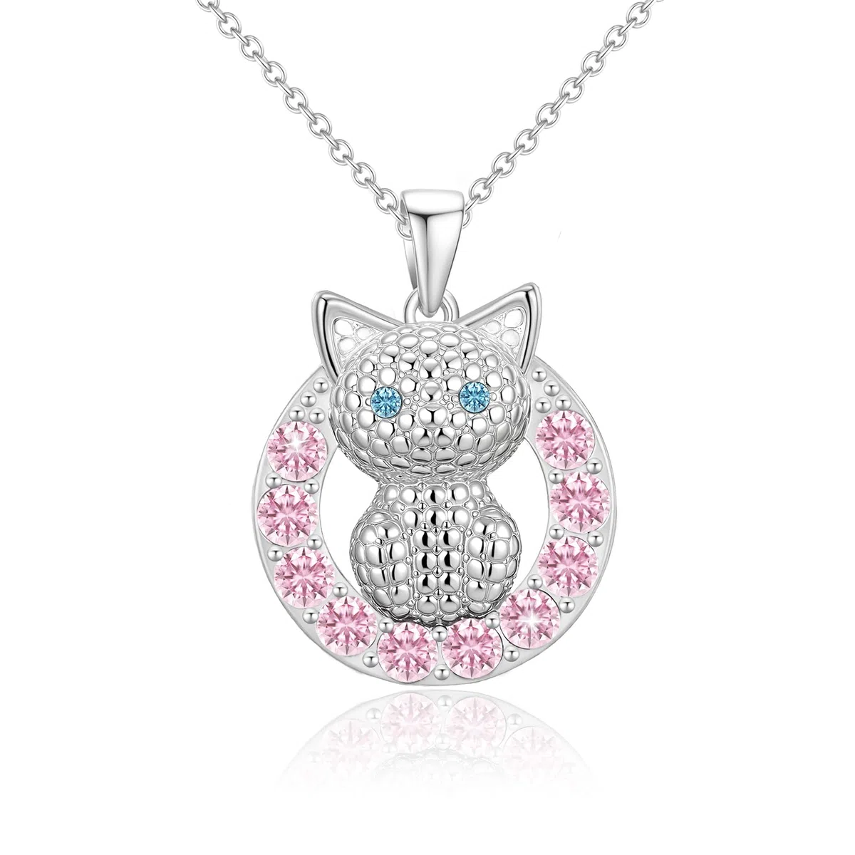 Esmoly Regali per Ragazze Cat Collane per Ragazze Carino Regali di Compleanno Regalo Donna Figlia Nipote 16+2 Pollici