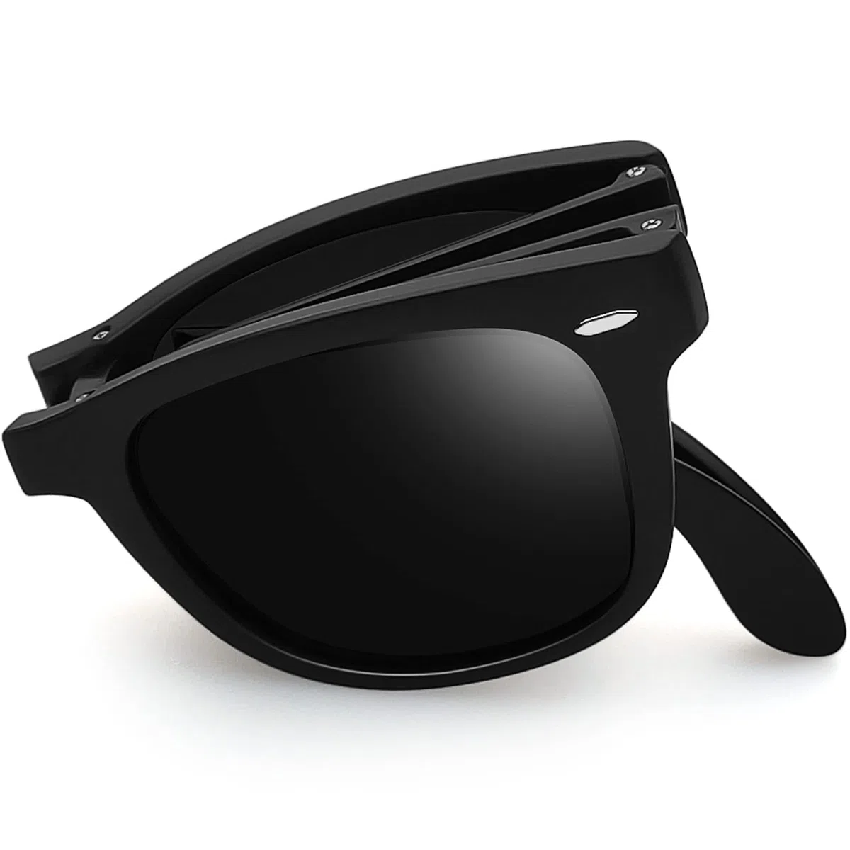 Joopin Occhiali da Sole Uomo Pieghevoli Polarizzati Protezione UV400 Classici Vintage Quadrati Rettangolari Donna Occhiali Pieghevole