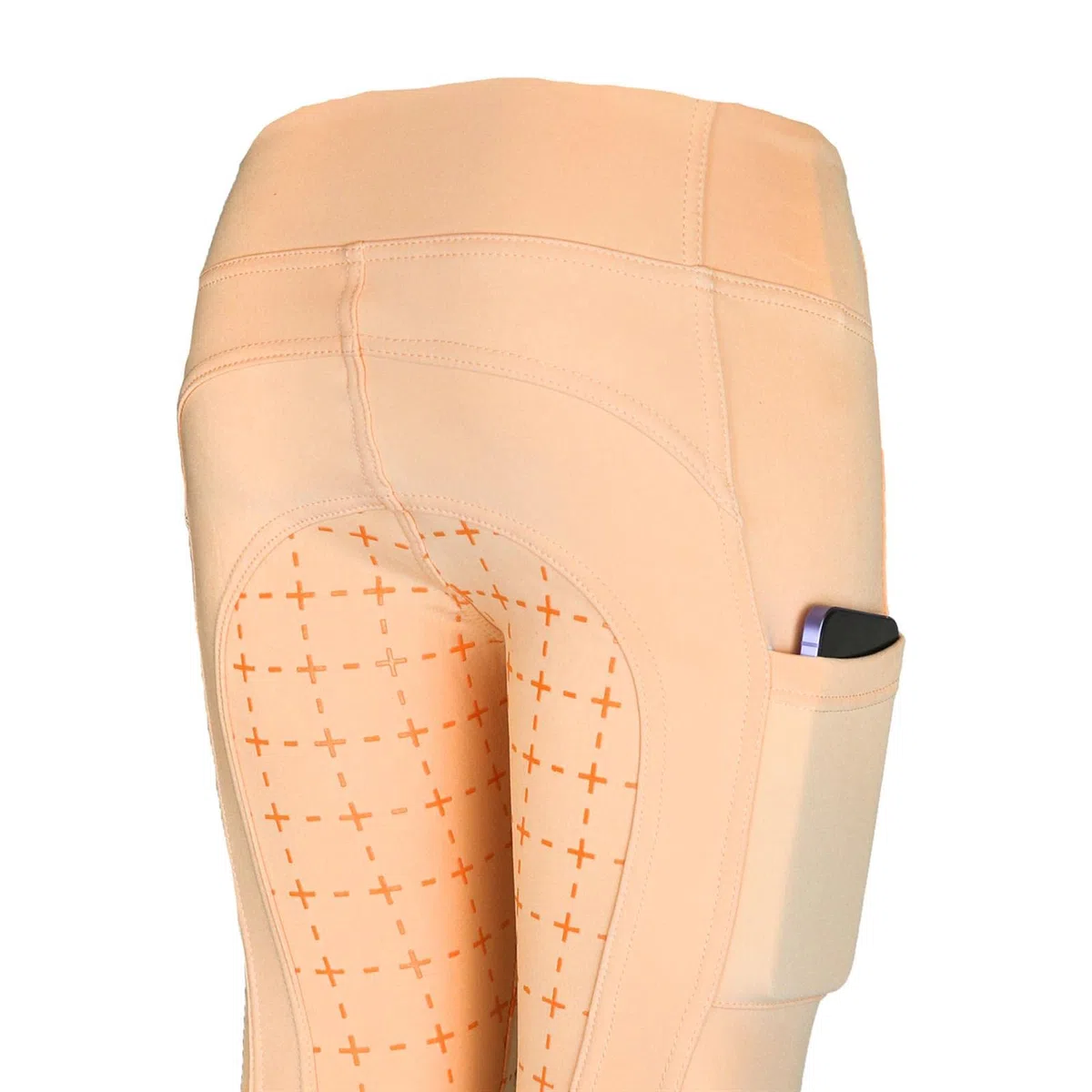 Leggings invernali da equitazione per bambini, con inserti in silicone, Tabea