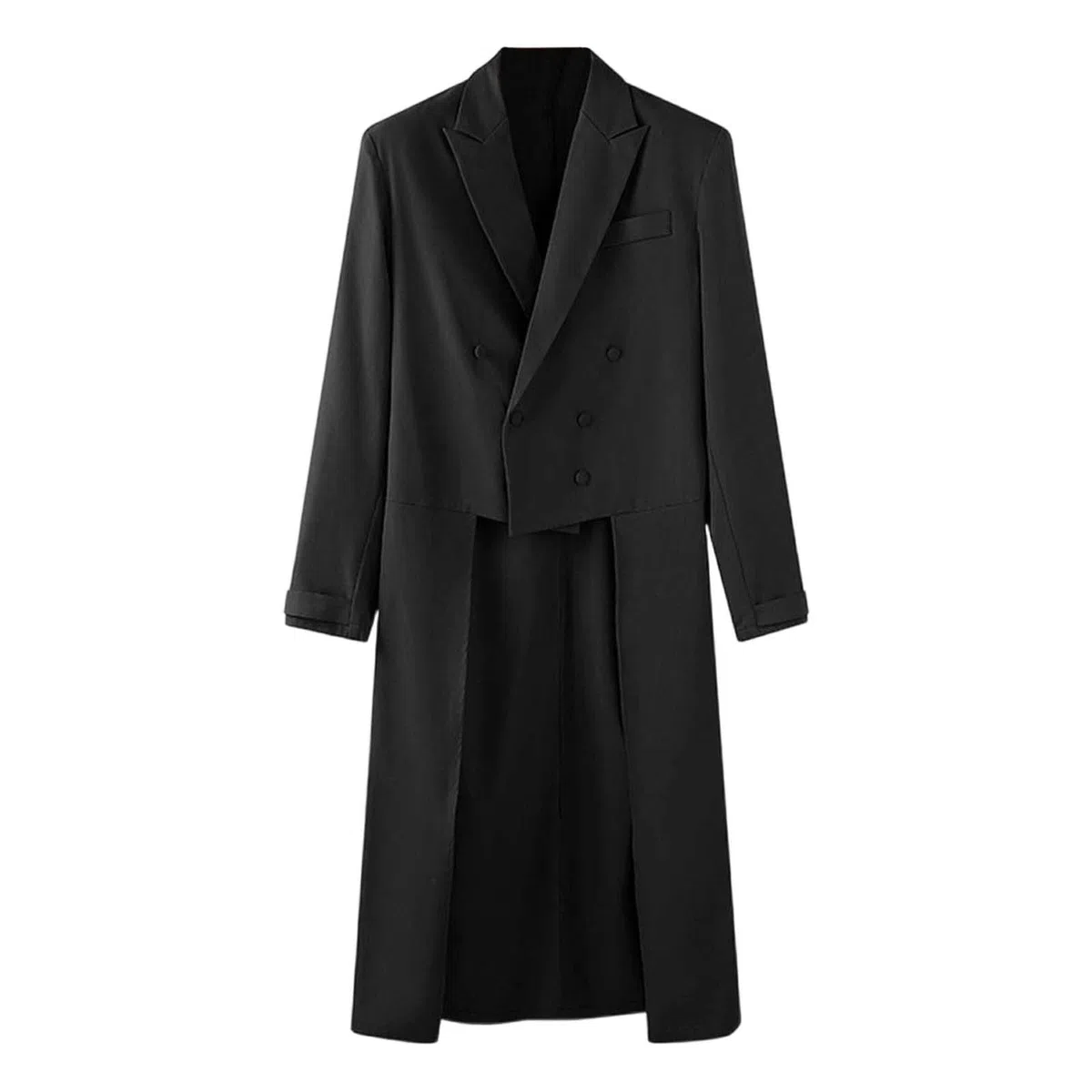 Genérico Blazer per Festa del Principe Smoking Ricamo Costumi da smoking per gli uomini Vestibilità stretta Spettacolo di Magia Formale Costume FRAC di Cos Cappotto Lungo
