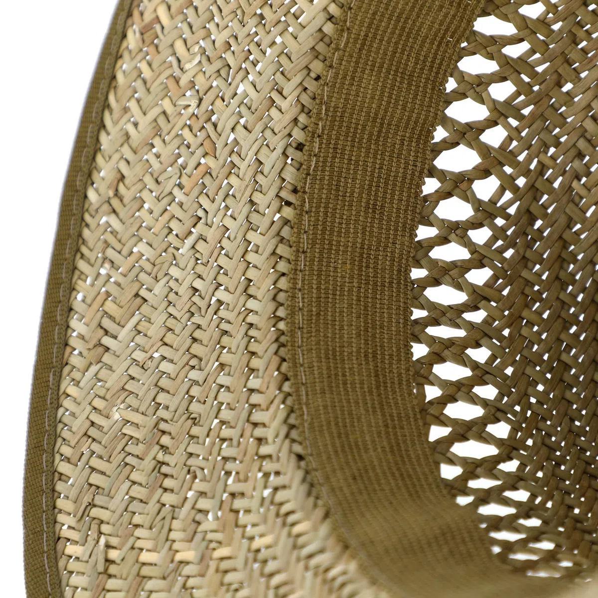 fiebig Bogart Cappello di Paglia | Cappello Estivo con Nastro e Bordi | Fedora da Sole a Tesa Larga | Fatto in Italia
