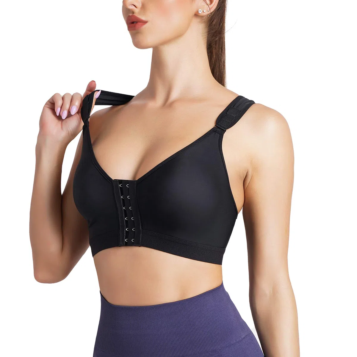 Reggiseno Sportivo Post-Chirurgico Donna Bralette Senza Ferretto Taglie Forti Reggiseni con Chiusura Frontale