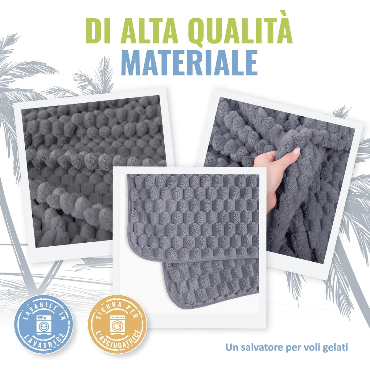 BOACAY Coperta da Viaggio Pieghevole per Aereo, Auto - Coperta da Ufficio Compatta - Cuscino Portatile per Adulti, Bambini con Custodia, Manica per Bagagli, Clip per Zaino