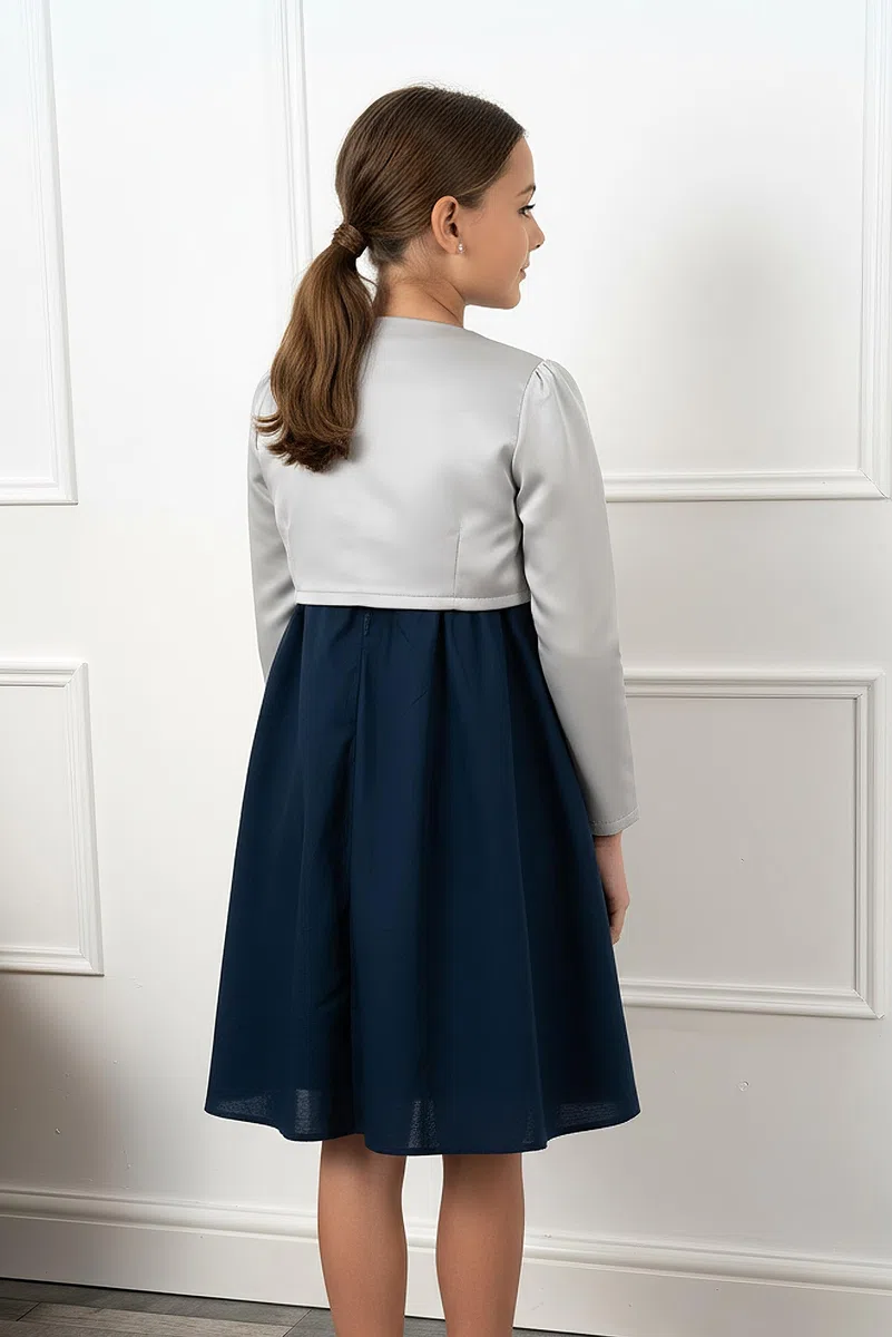 Bolerose Ragazze Raso Maniche Lunghe Bolero Bambini Bambini Coprispalla
