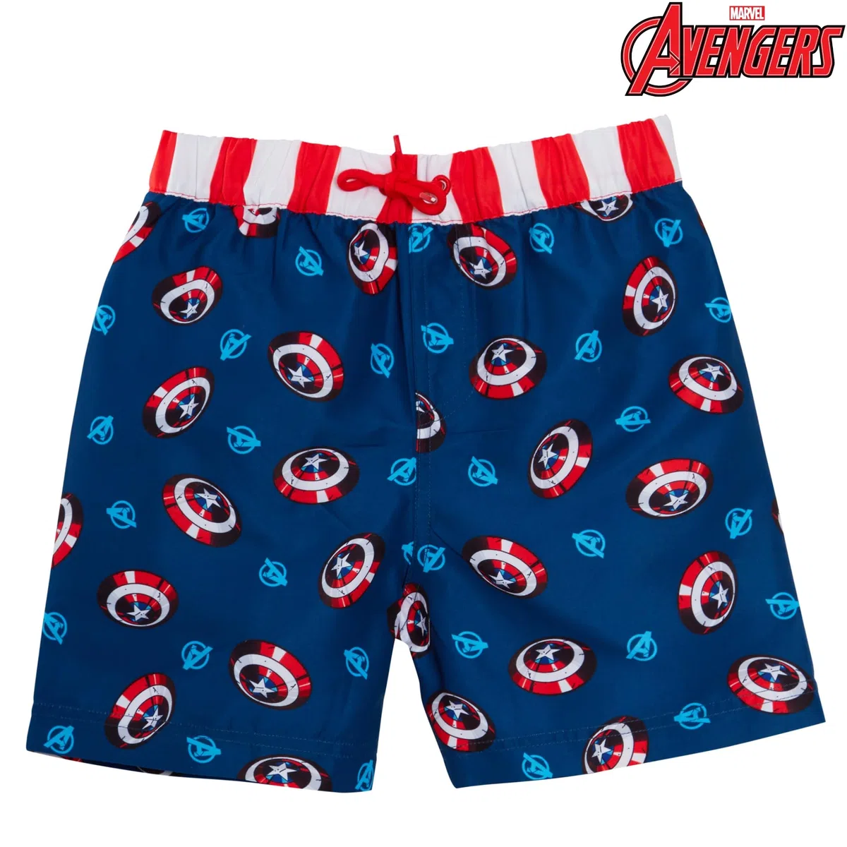 Marvel Pantaloncini da Bagno Captain America + Rash Vest Set da Bagno in 2 Pezzi Set da Bagno per Bambini Top da Surf + Pantaloncini da Surf