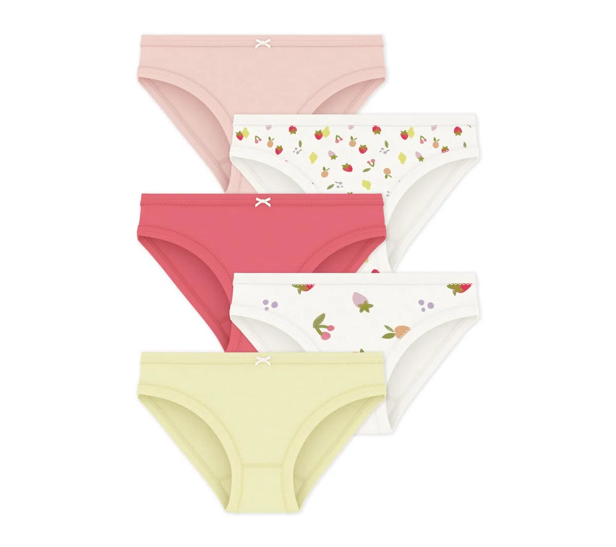 Petit Bateau A0fha Biancheria Intima Giorno Bambine e Ragazze (Pacco da 5)