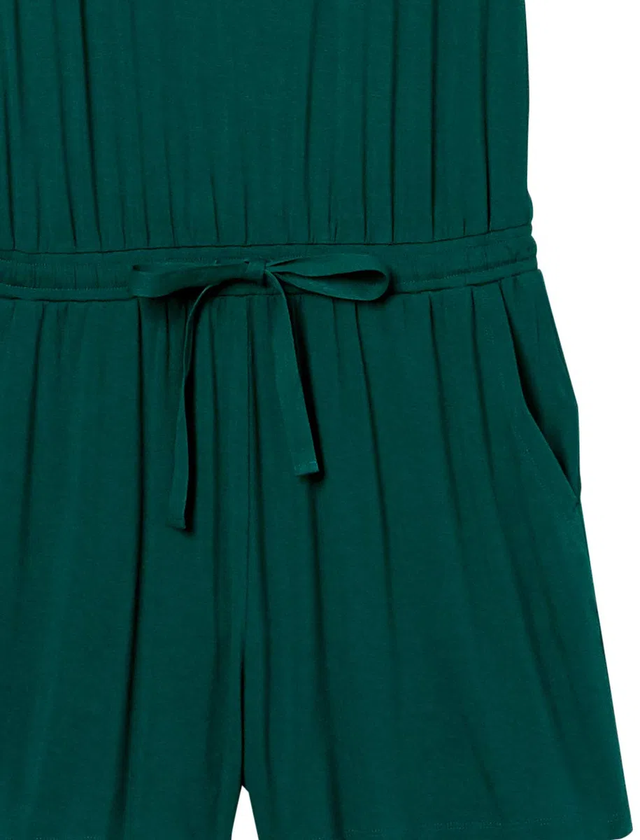 Amazon Essentials Pagliaccetto a Maniche Corte con Scollo Ampio Donna