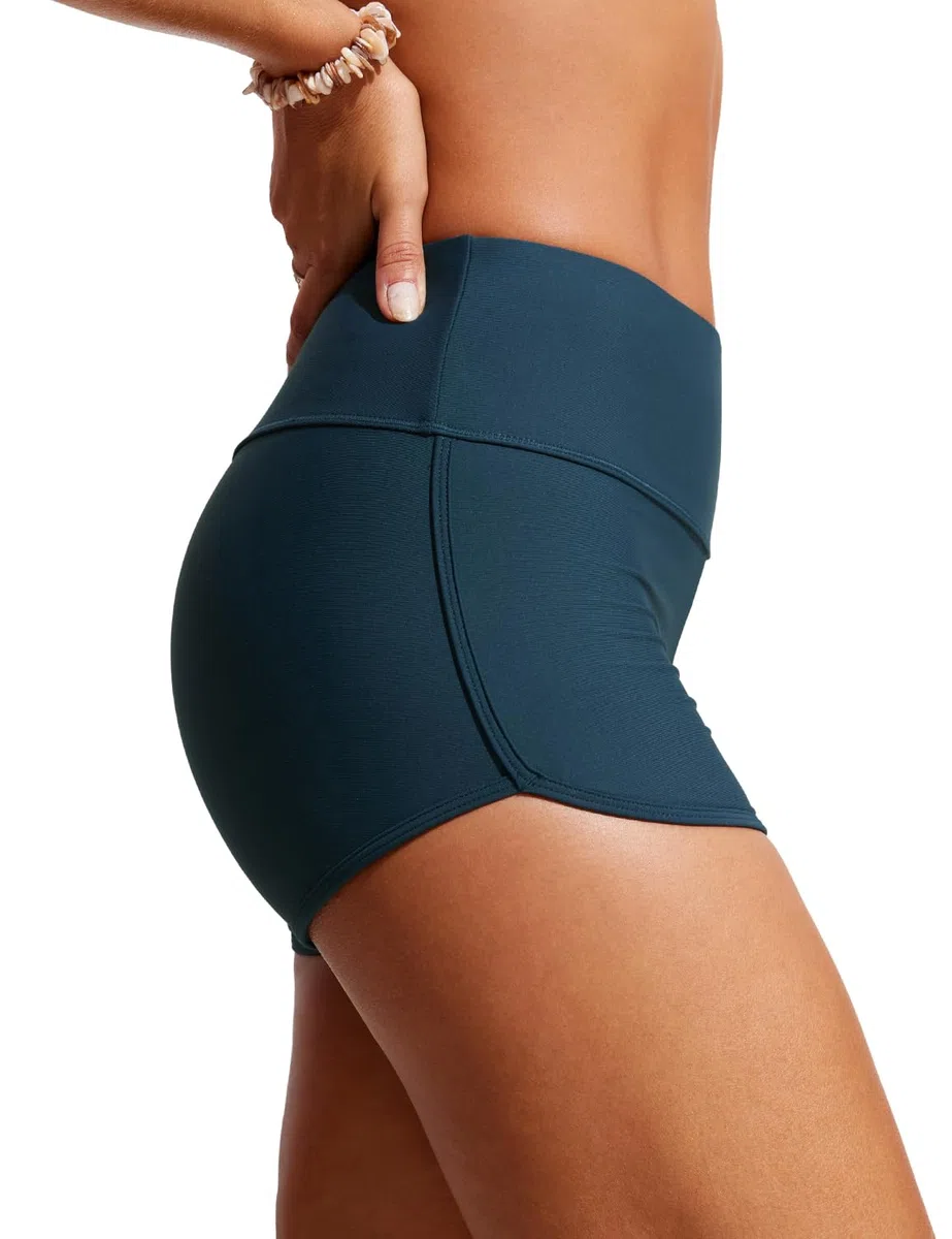 CRZ YOGA Da Donna Pantaloncini da Bagno da 7.6 cm - Shorts da Surf a Vita Alta Asciugatura Veloce Vestito da Bagno Ragazzo Delfino