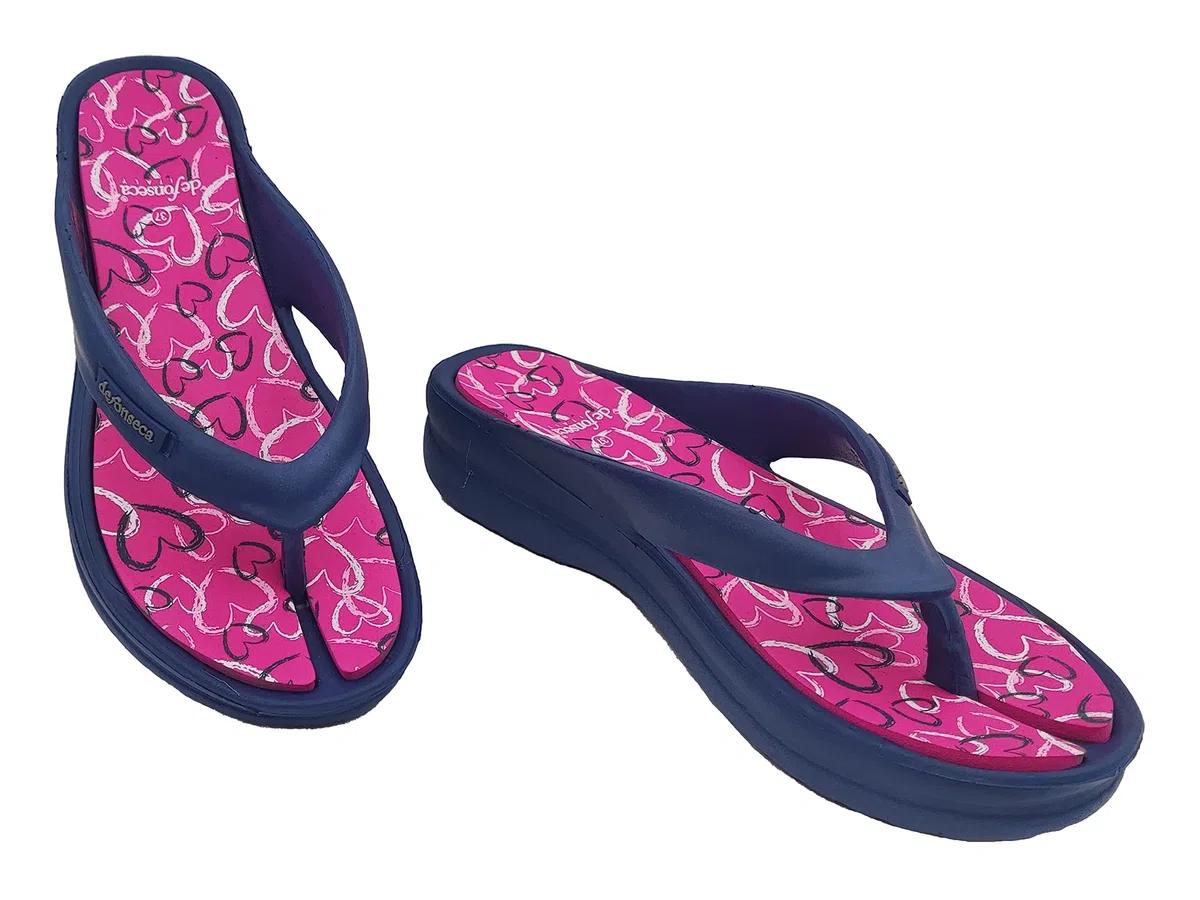 de fonseca Ischia Super Ciabatte Donna Infradito, Ciabatta in Gomma per Casa, Mare e Spiaggia FlipFlop Estive con Zeppa