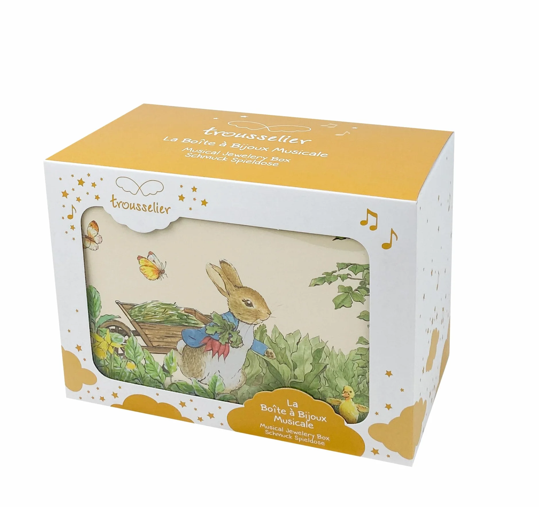 Trousselier Coniglio S60860 Cofanetto Musicale Fosforescente, 18 x 11.5 x 10 cm, Multicolore