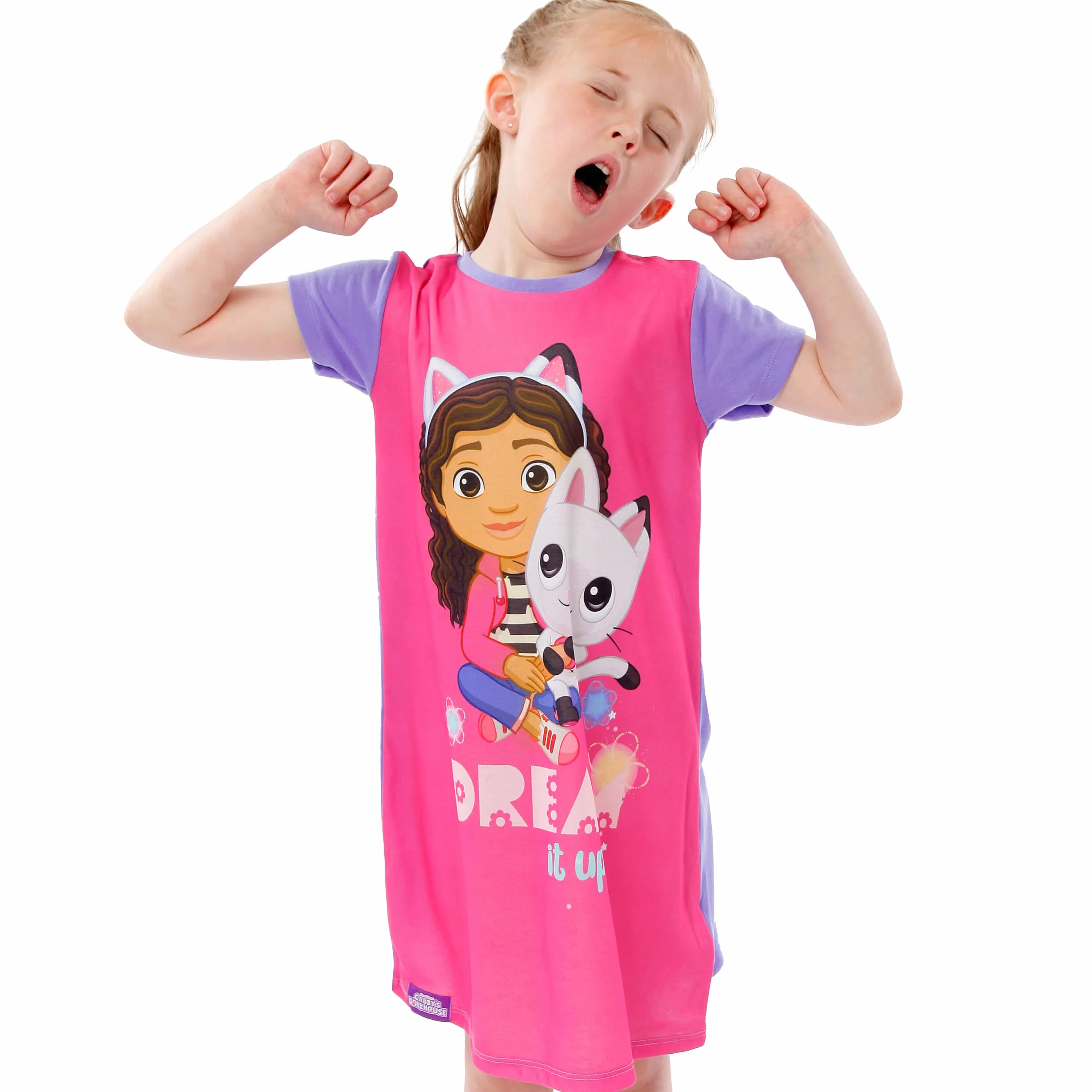 DreamWorks Pigiama per Ragazze Gabbys Dollhouse Rosa 6-7 Anni
