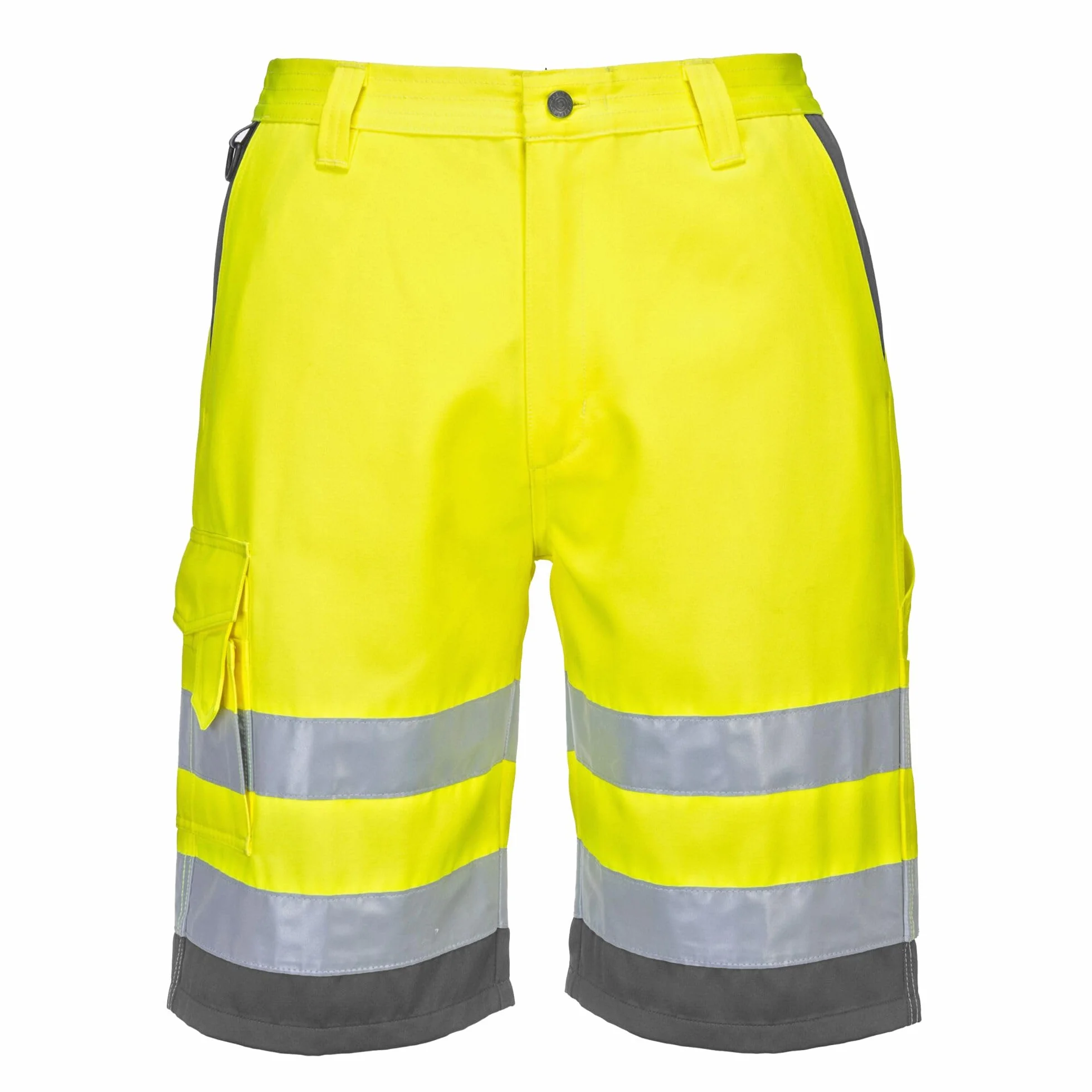 Portwest - Pantaloncini ad Alta visibilità in Policotone, Taglie dalla S alla XXL, Colore: Giallo
