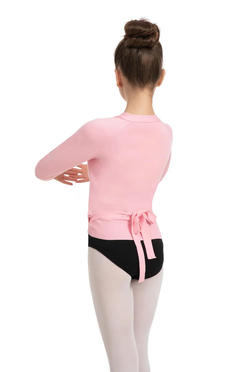 DANSHOW Top avvolgenti per Danza Classica per Ragazze Cardigan da Ballo per Bambini,Maglione Danza Interno in Velluto