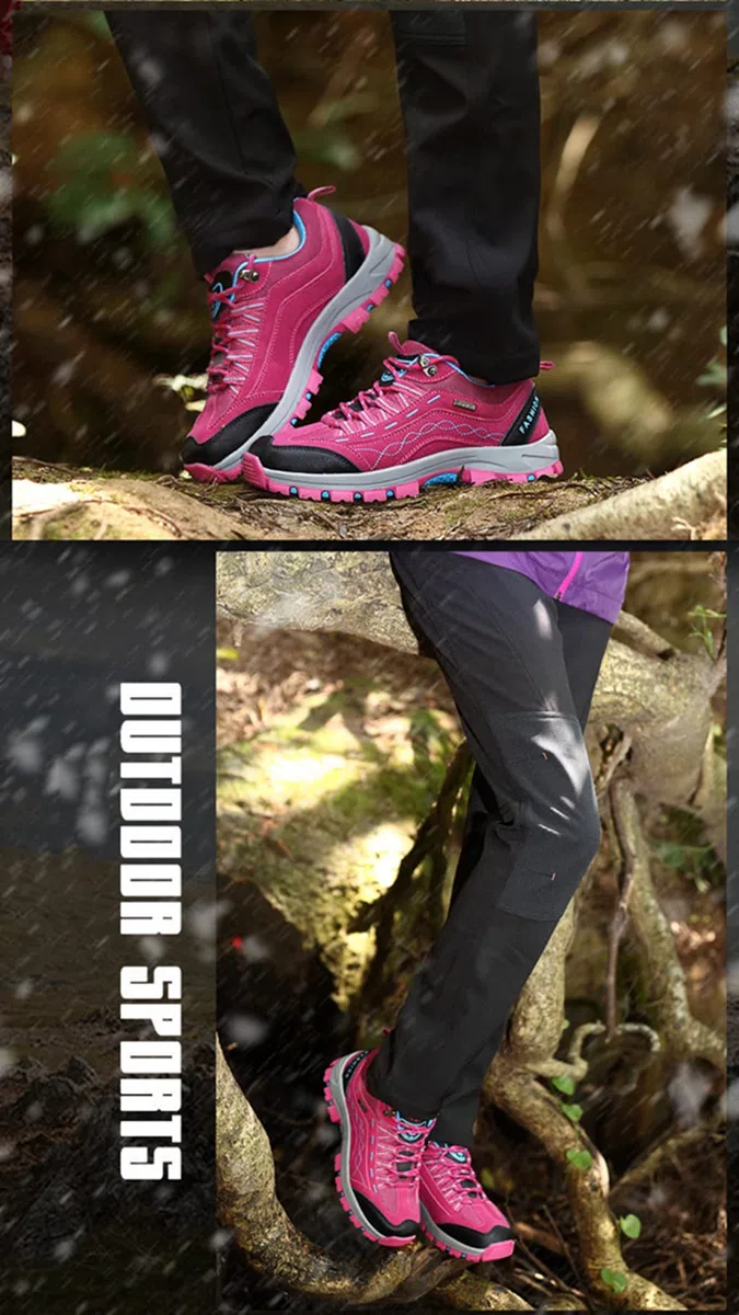 Scarpe da Escursionismo da Donna Stivaletti da Trekking Traspiranti Antiscivolo per Esterni