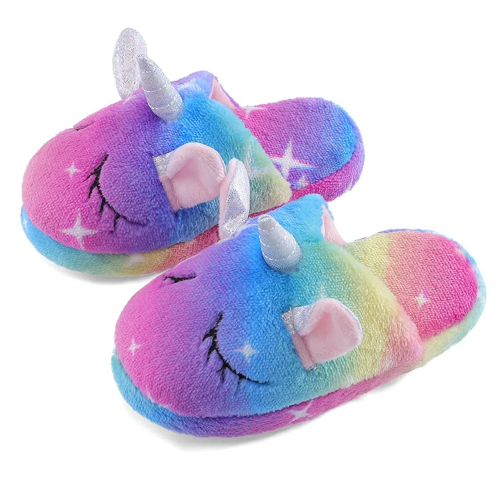 MASOCIO Pantofole per Bambini Peluche Carino Scarpe Bimba Ciabatte da Casa Antiscivolo