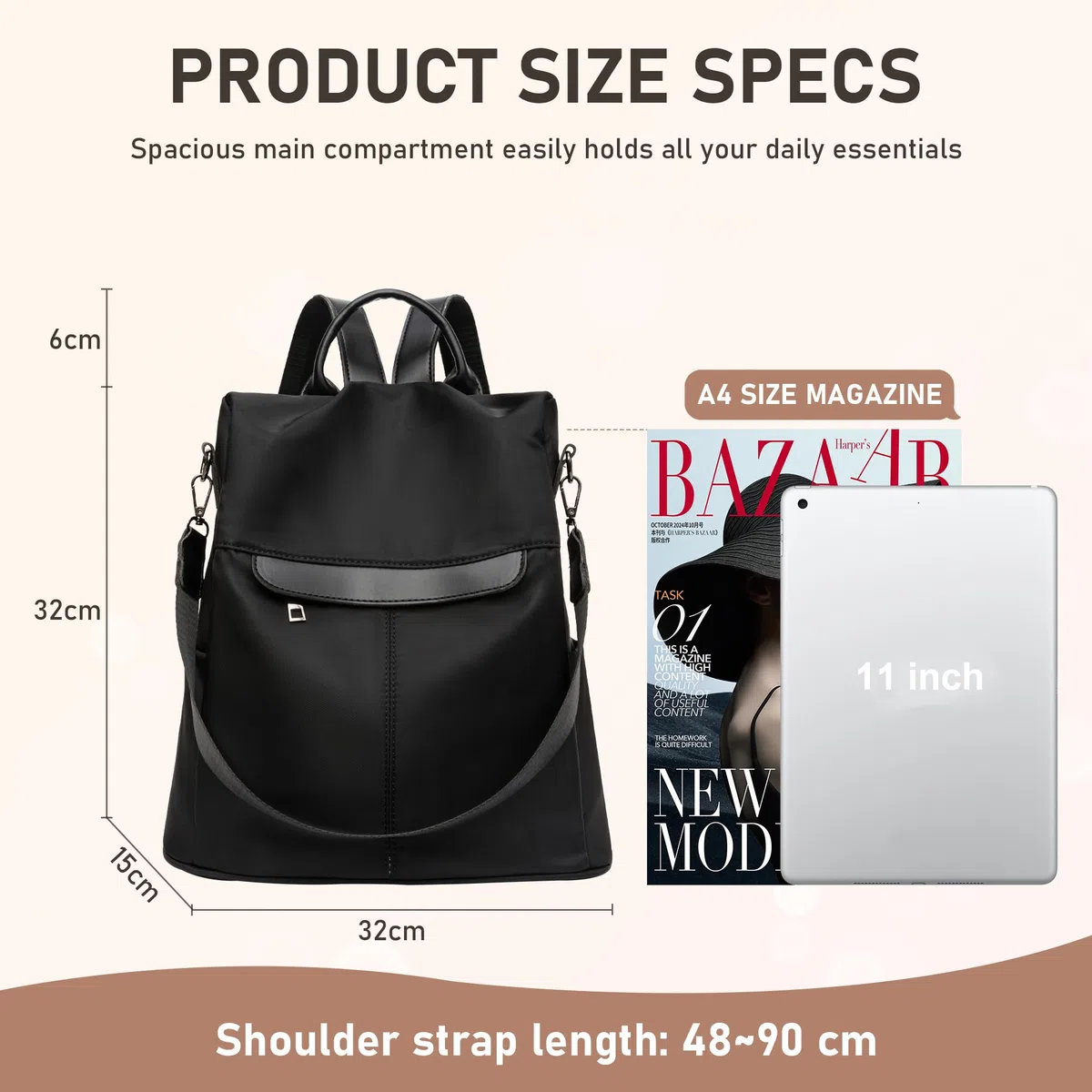 shepretty Zaino da donna Borsa da viaggio Borse Scuola
