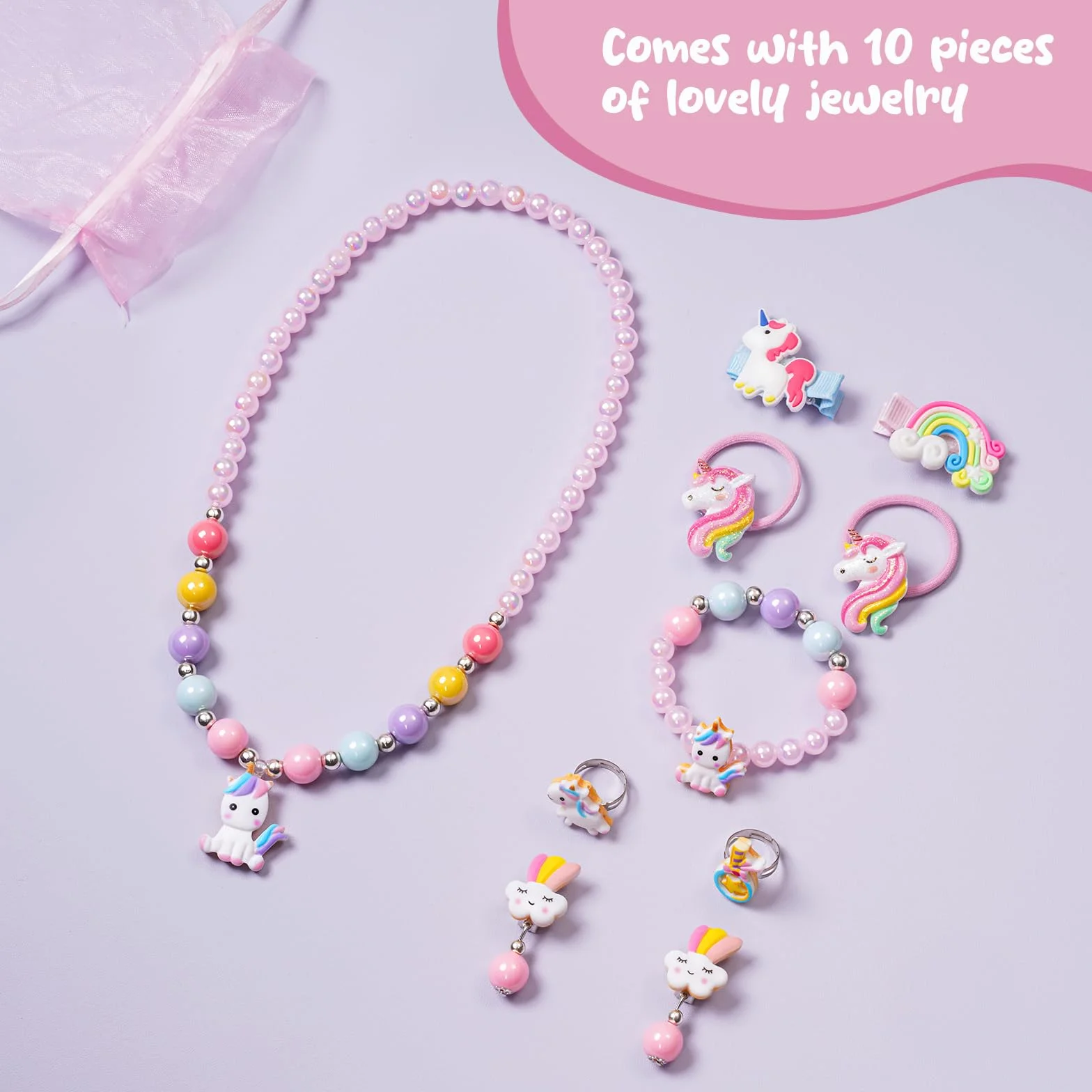 ProCase Unicorno Scatola di Gioielli per Le Ragazze, Bambini Scatole di Gioielli Musicali con Spinning Unicorn Doll, Regali di Compleanno per Le Bambine Bambini Bambino-Rosa (Scatola con Gioielli)