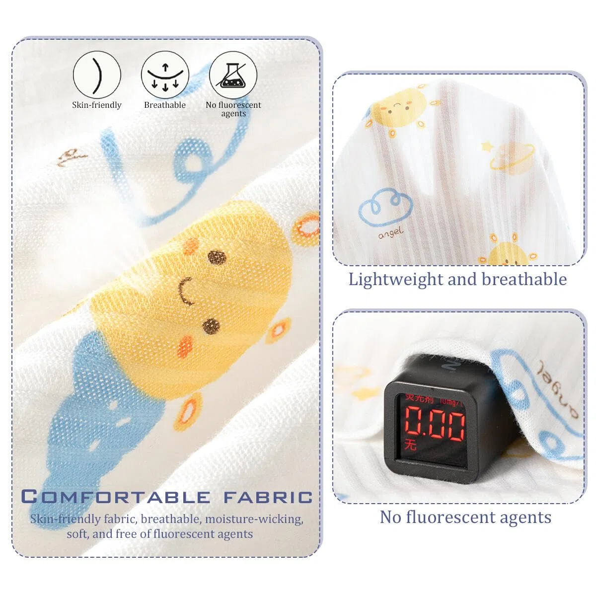 Confezione da 5 Canotta da Bambina in Cotone Neonata Cotone Canottiera per Bambina Canotte Motivi Cartoon Bimba Canottiere Elastiche Top Senza Maniche per 0-5 Anni