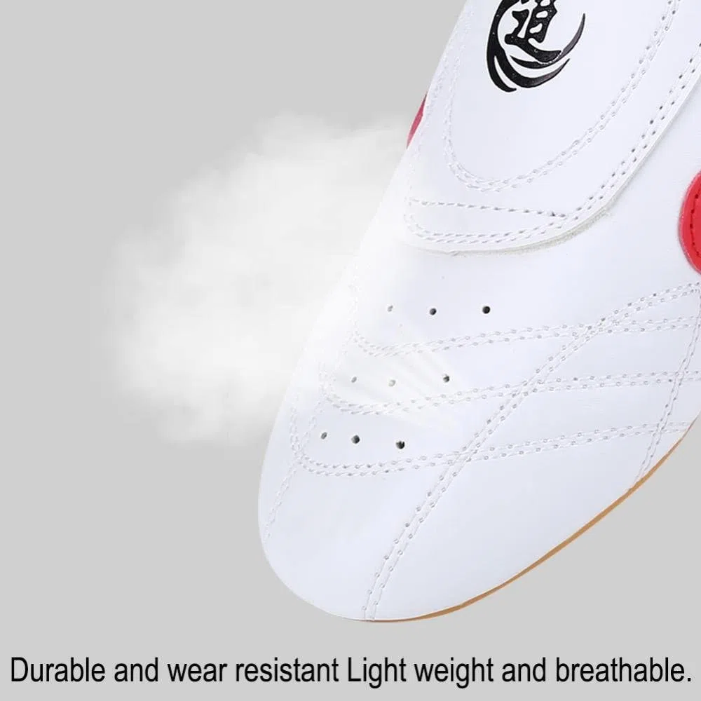 Dilwe Scarpe Taichi da Ginnastica Boxing Karate in Pelle PU per Unisex Adulto