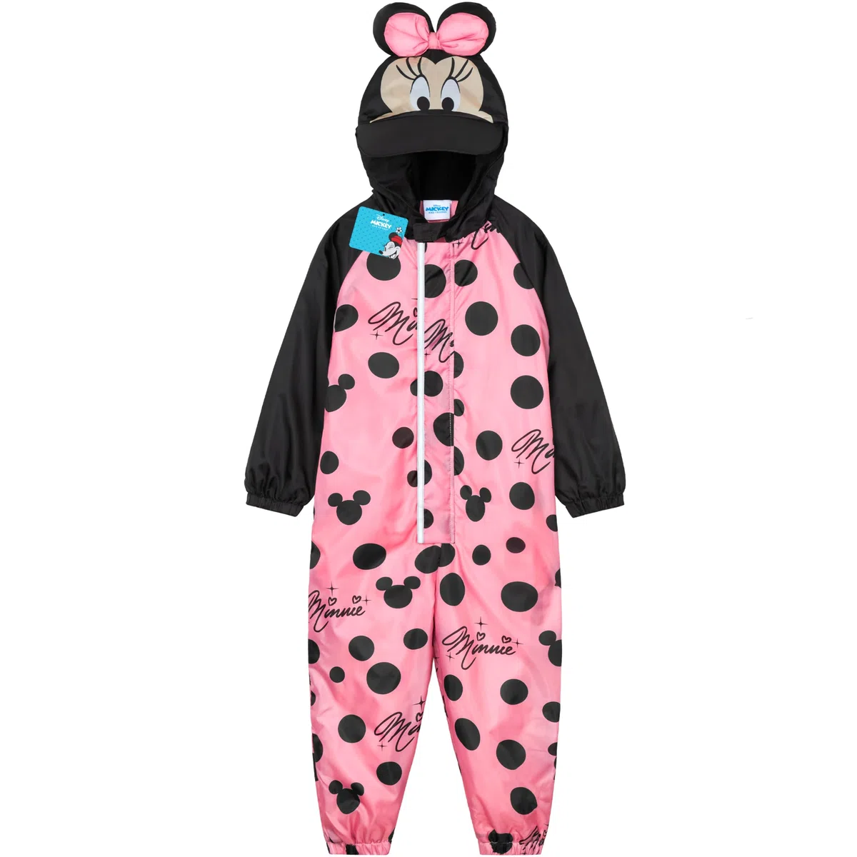 Get Trend Disney Tuta Antipioggia Bambina e Bimba Cappuccio Tuta Impermeabile Fodera in Pile Idea Regalo Ragazza