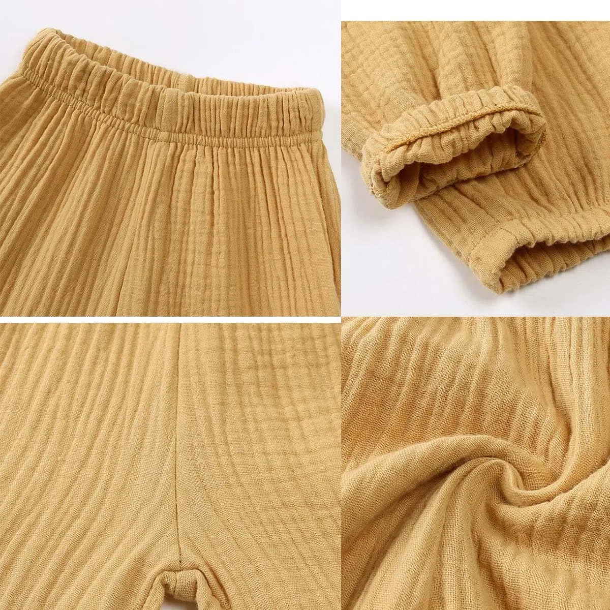Pantaloni a sbuffo per ragazzo ragazza cotone lino 1-7 anni pantaloni abbigliamento primavera autunno pantaloni tuta harem estate pantaloni lunghi casual jogging ragazzo ragazza set di 3