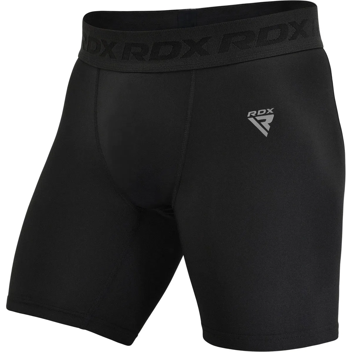 RDX Compressione Pantaloncini, Uomo MMA Boxe Termici Sudore Pugilato Shorts Palestra Muay Thai Kick Boxing, Base Layer Boxe Shorts per la Arti Marziali Grappling Fitness Sport Palestra Sportivi Nero