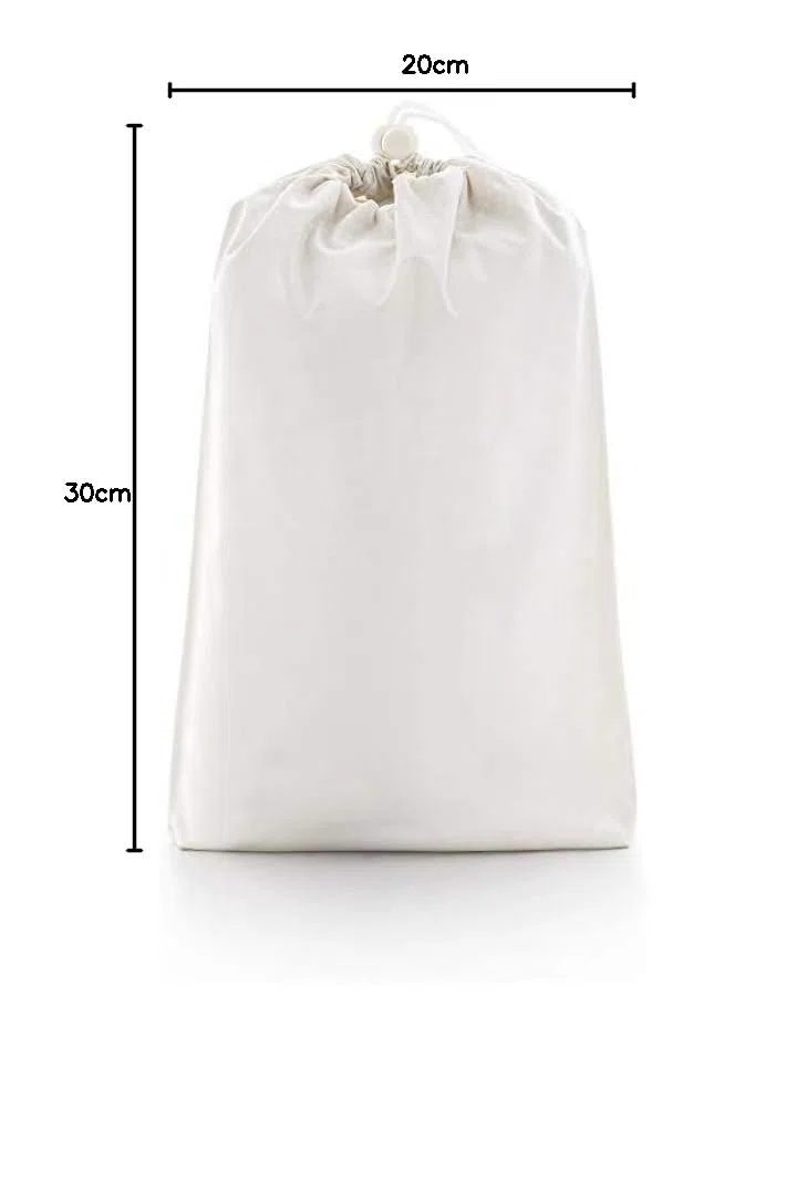 textil-home Cuscino da viaggio Memory Foam - 43x24 cm - Tessuto ecologico in aloe vera, anima in puro visco 100% naturale - Include borsone da viaggio.