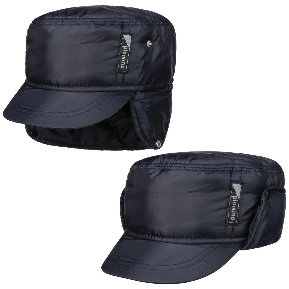 Lipodo Piumino Armycap con copriorecchie Uomo - Berretto Idrorepellente Foderato - Berretto da Uomo in Cotone - Cappellino Autunno/Inverno - Cappellino Invernale