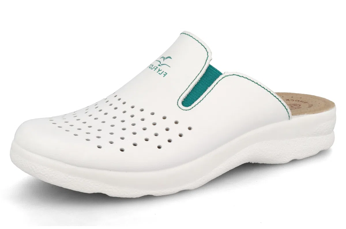Fly Flot Marsala, Ciabatte Donna In Microfibra, Con Velcro Regolabile, Motivo Floreale E Fiore, Sottopiede In Pelle Sandali a ciabattaDonna